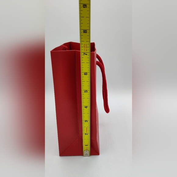 Dior Red Gift Box & Rope Bag Set | Gold Logo Special Edition Packaging LIKE NEW - Picture 12 of 14